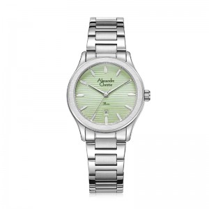 Alexandre Christie AC 8701 Silver Light Green Lady LDBSSLE